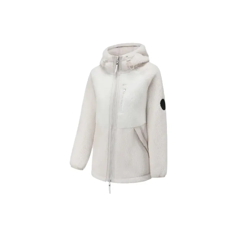 DECATHLON SH500 Velvet feel Coat Women's Pearl Beige-1