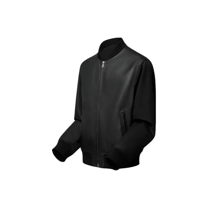 LOUIS VUITTON Reversible Leather Nylon Jacket-2