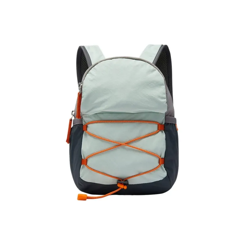 Anta Washable Fabric Patchwork PU Everyday Backpack Regular Unisex Mint Green-0