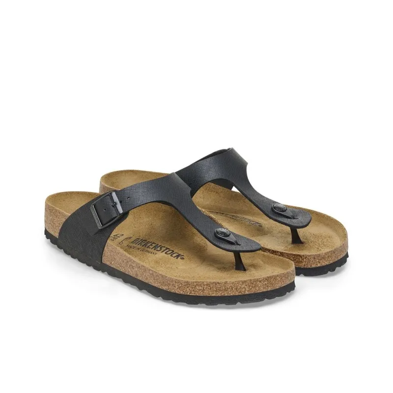 Birkenstock Gizeh Series EVA Abrasion Resistant Flip Flops Men's Black Regular-2