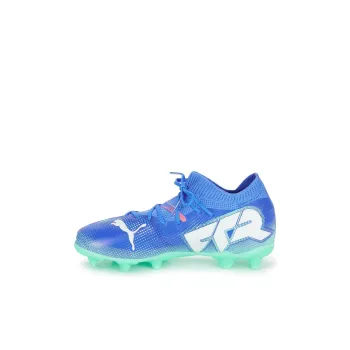 PUMA FUTURE 7 MATCH Anti Slip Wear Resistant Mid Top Kids' Soccer Shoes Purple Blue Teenagers