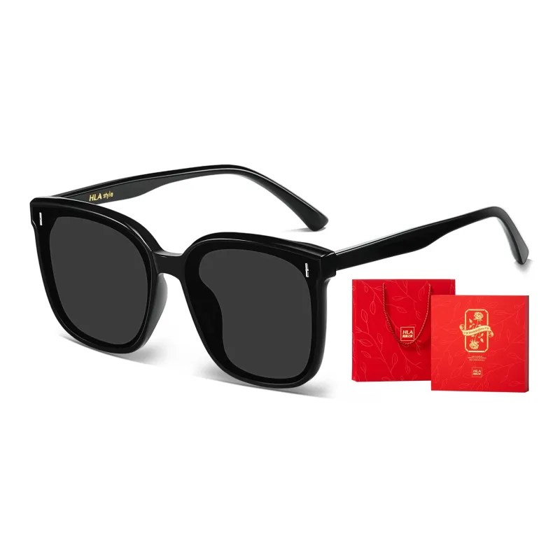 HLA TR/Memory Plastic Square Sunglasses Unisex-15