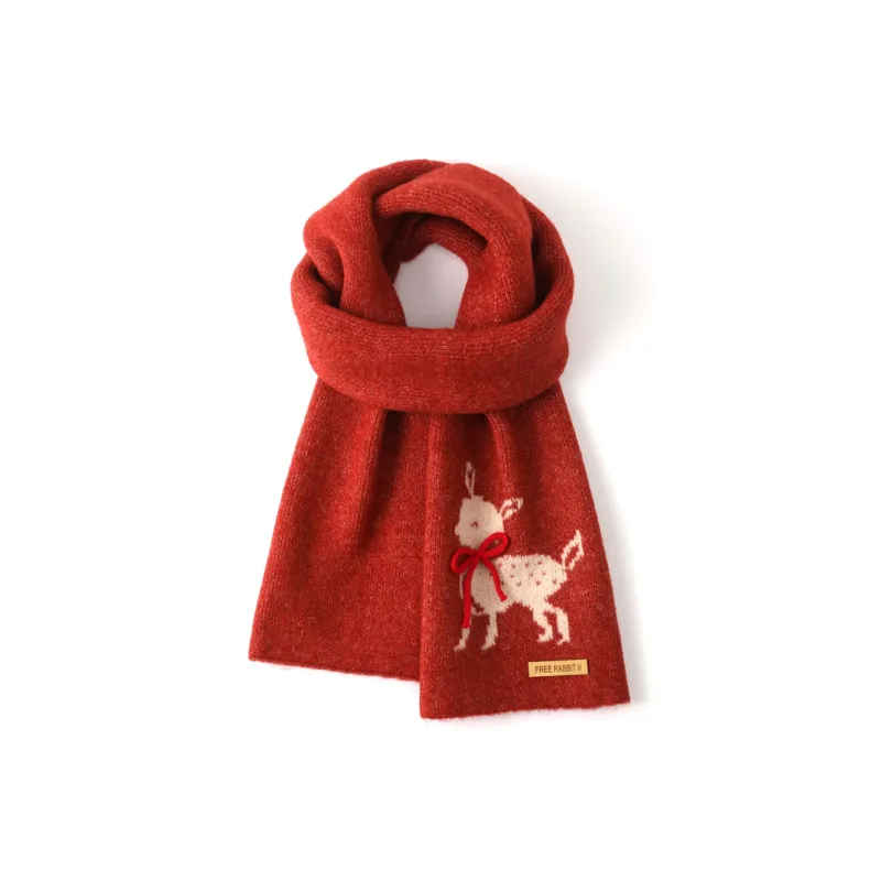 FREE RABBITⅡ Knit Scarves Unisex-6