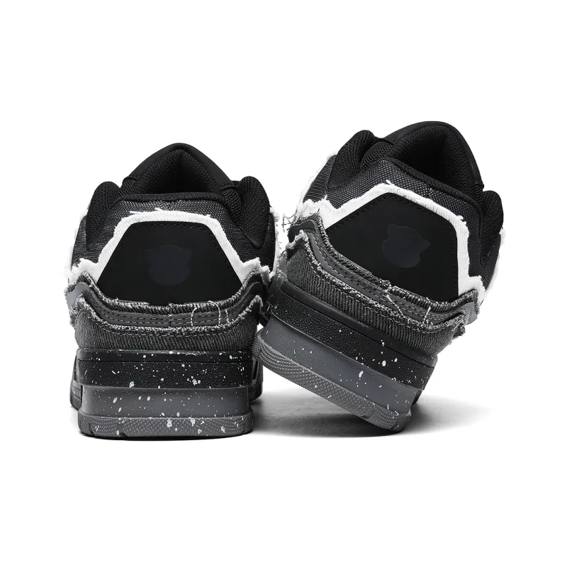 TALKING TOM Warm Coverage Height Increasing Wear-Resistant Slip-Resistant Low-Top Skateboard Shoes Unisex-5