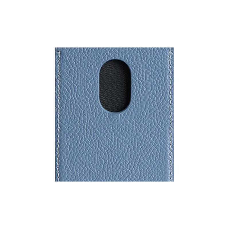 Balenciaga Cash Grain Cow Leather Card Holder Men's Blue-3