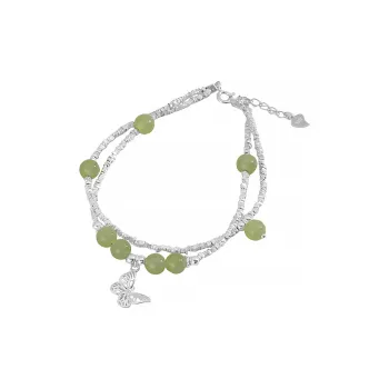 VANA Hetian Jade Bracelets Pale Greenish White Jade Women's