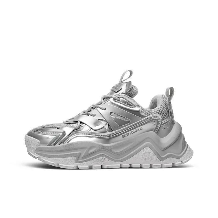 Daisy Fellowes Mango Shoes Anti-Slip And Wear-Resistant Height Increasing Low-Top Chunky Sneakers Unisex-7