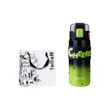 Aurora Black+Kitten Sticker+Graffiti Shopping Bag