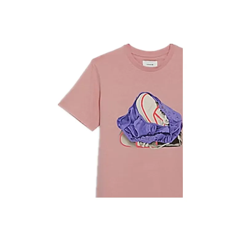 COACH T Shirts Women's Pink-5
