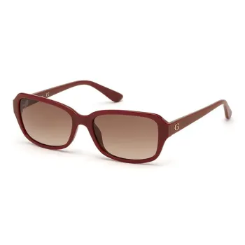 GUESS Injection Molded Rectangular Sunglasses Women's Red
