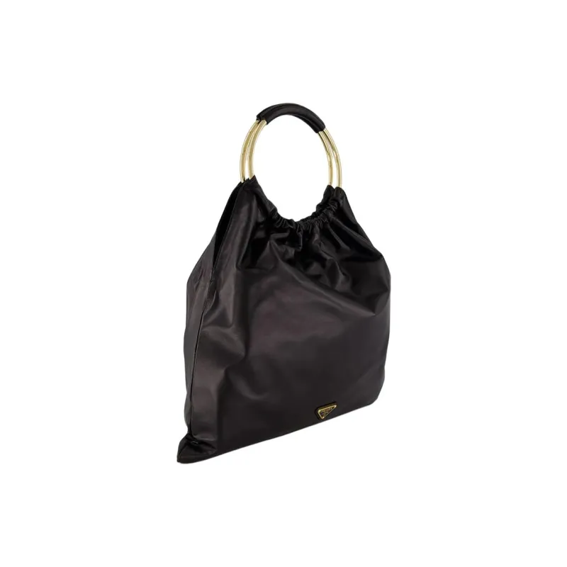 PRADA Leather Handbag Women's Black-1
