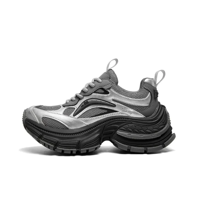 CHERYKALLY Cushioned Anti-Slip Wear-Resistant Lightweight Height Increasing Low-Top Chunky Sneakers Women's-0