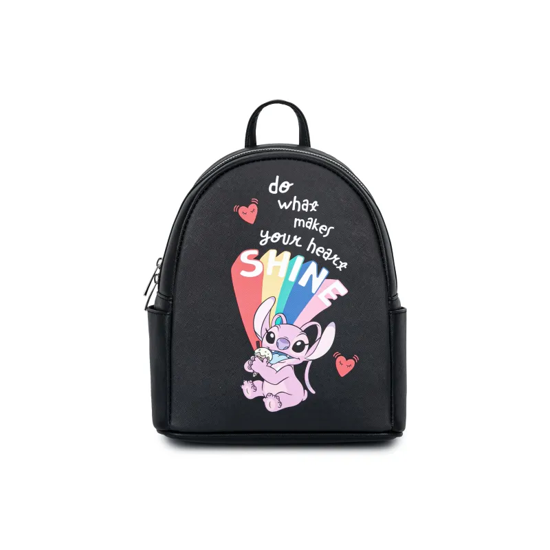 Disney Strawberry Bear Series PVC Polyvinyl Chloride Backpack Regular Unisex White/Black-6