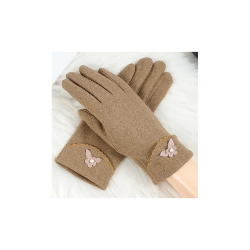Shanghai Story Polyester Knit Gloves Women's-13