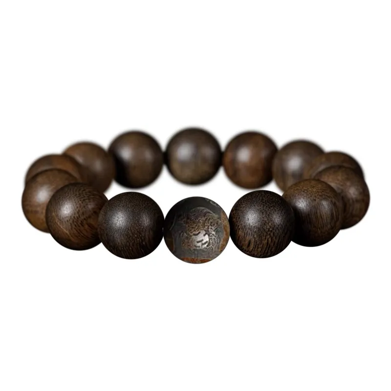 FANGYUANXIAOFU Fragrance Enhancer, Agarwood Bracelets Unisex-8