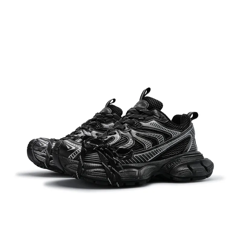 BASLS Bashe Series Lightweight Height Increasing Low Top Chunky Sneakers Unisex-20