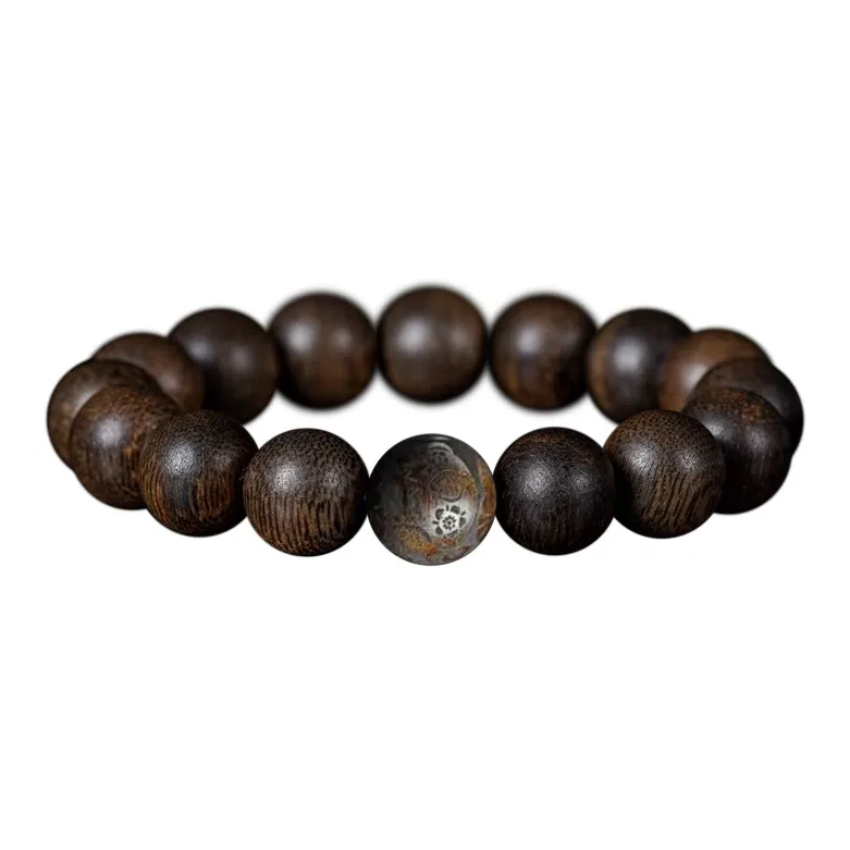 FANGYUANXIAOFU Fragrance Enhancer, Agarwood Bracelets Women's-32