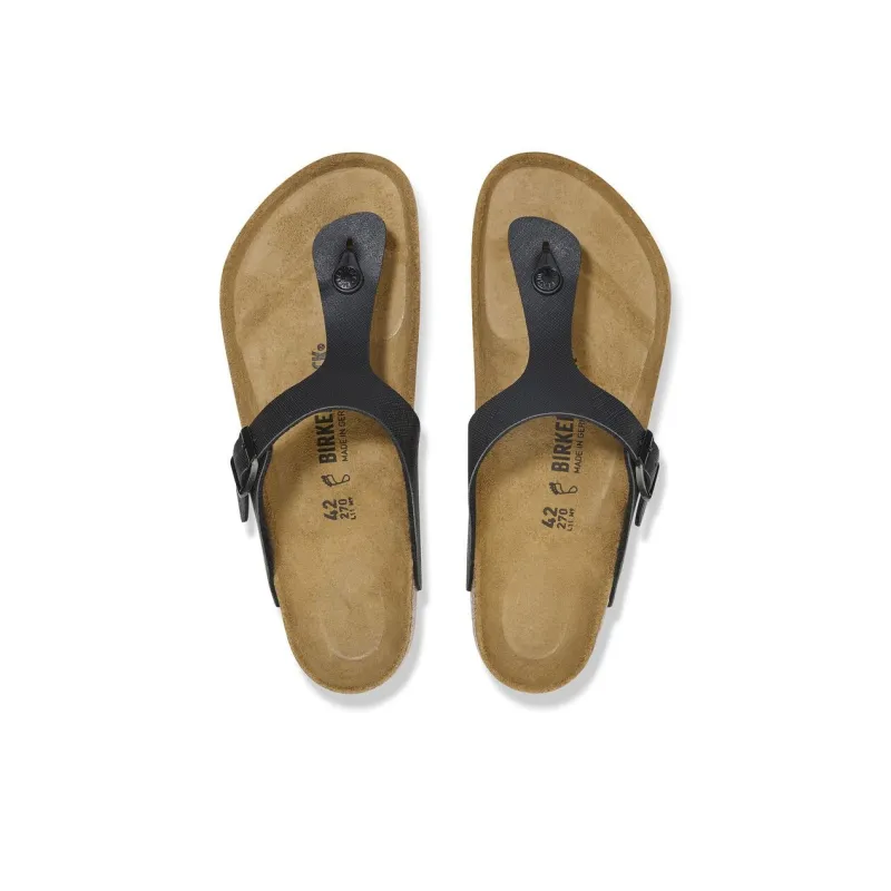 Birkenstock Gizeh Series EVA Abrasion Resistant Flip Flops Men's Black Regular-3