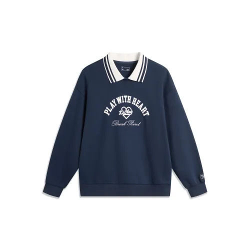 LINING Sports Life Collection Sweatshirts Women's Dark Iris Blue