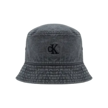 CALVIN KLEIN Cotton Bucket Hats Unisex Gray