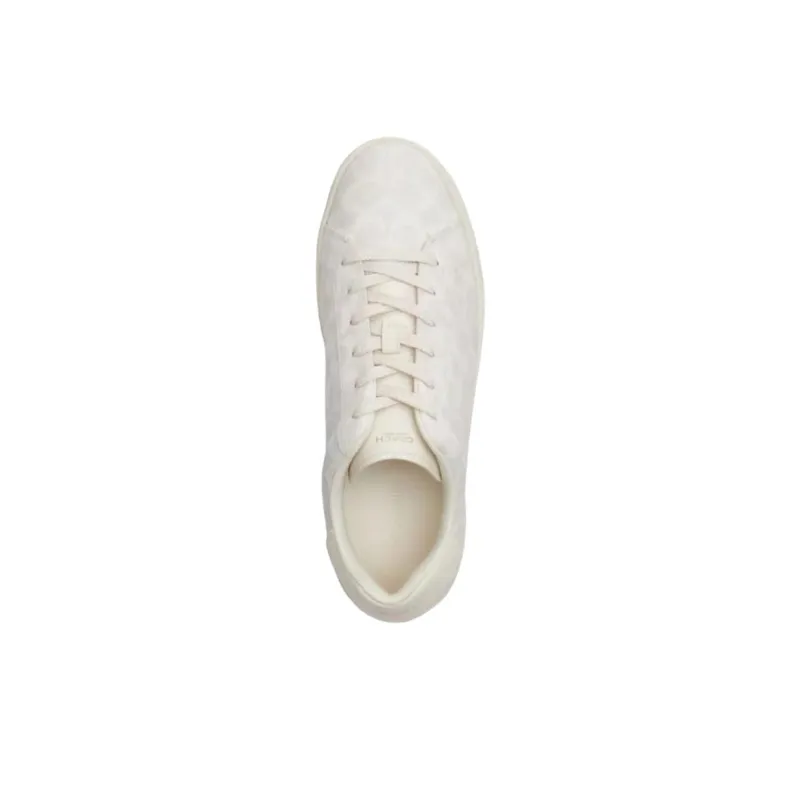 COACH Highline Low Top Skateboard Shoes Men's Glacier White-3