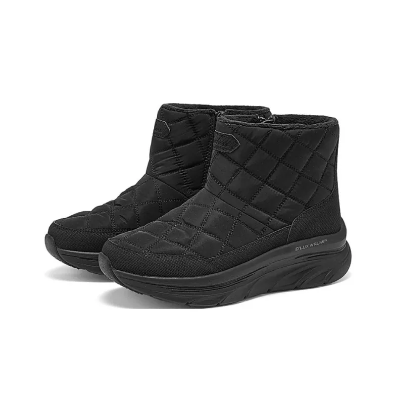 Skechers D'lux Walker Anti Slip Wear Resistant Mid Top Casual Shoes Women's Black-1