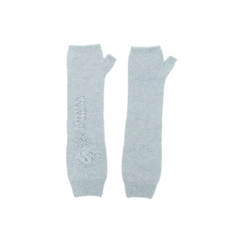Barrie Cashmere Fingerless Gloves-1