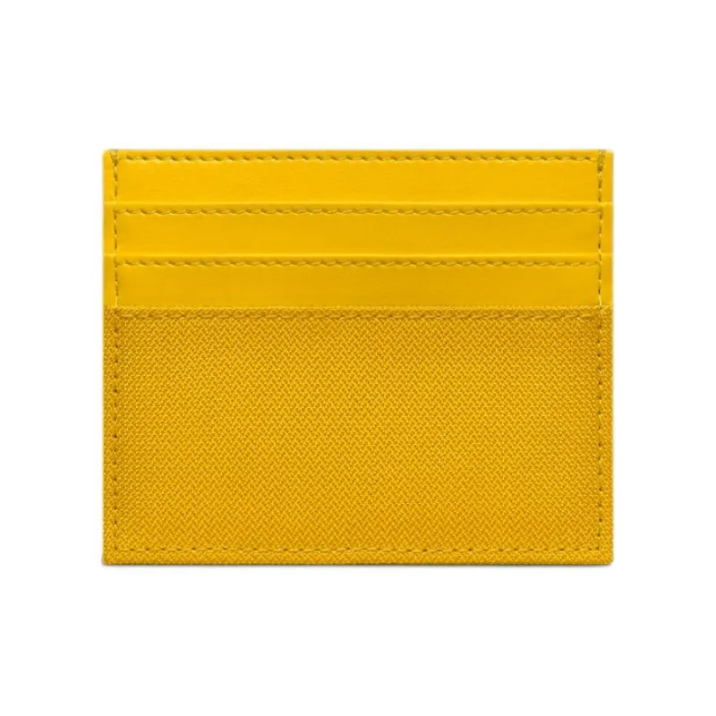 DIOR Saddle Nylon With Leather Saddle Card Holder Men's Yellow-1
