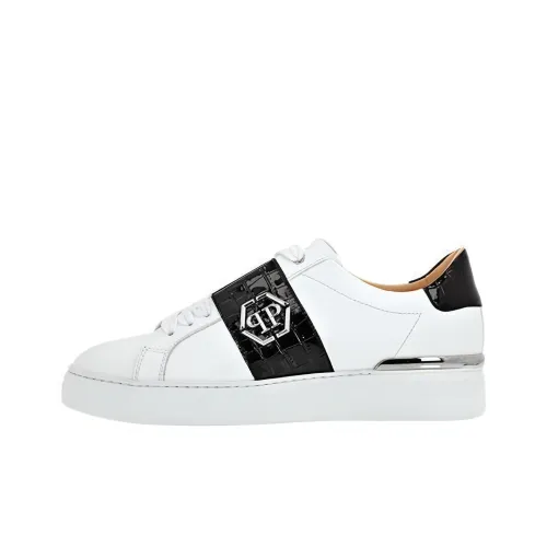 PHILIPP PLEIN Logo-plaque Leather Sneakers