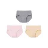 [Classic-Mid-Rise]Medium Heather Gray+Pink+Skin