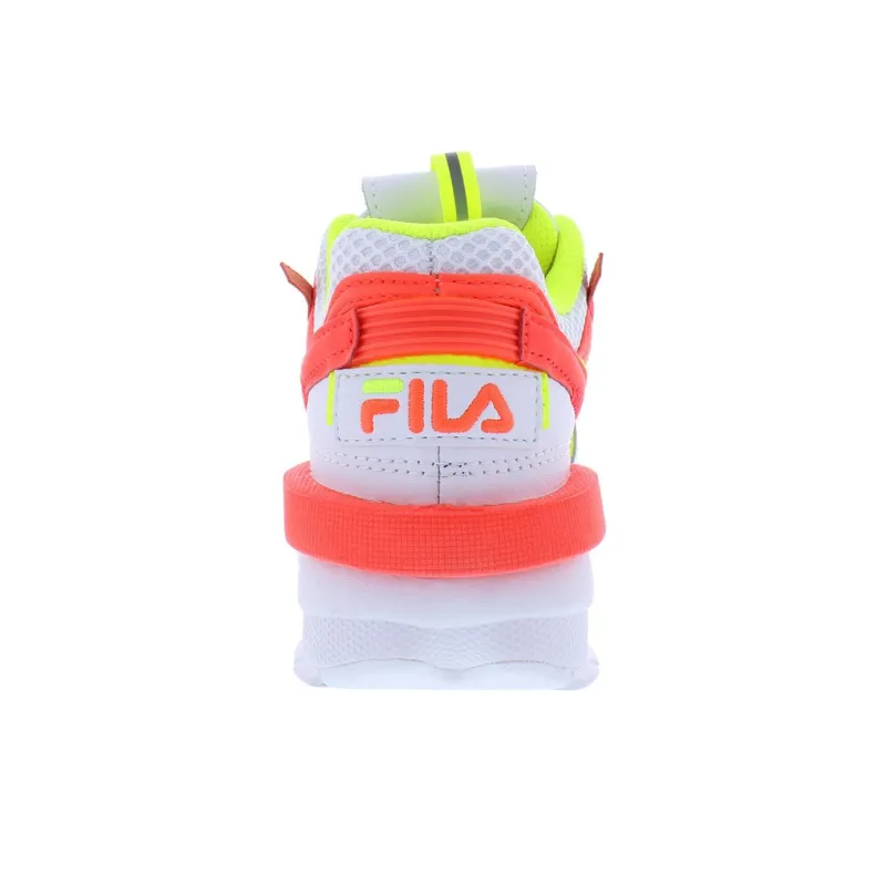 FILA KIDS Anti Slip Wear Resistant Low Top Kids Lifestyle Shoes White Orange Kids'-2