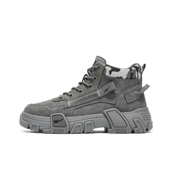 Binary Work Boots Men Mid Top Black
