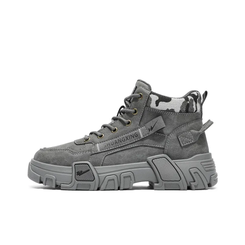 Binary Work Boots Men Mid Top Black-14
