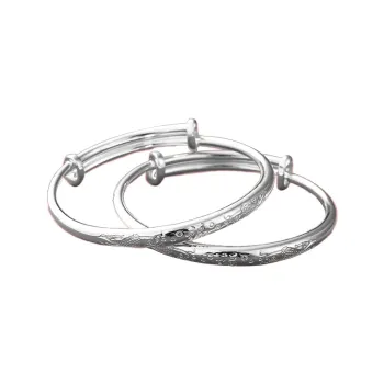 LAOYINJIANG S999 Fine Silver Bangles Kids'