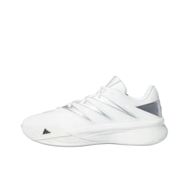 Adidas Dame Certified 3 Low Core White Core Black Silver Metallic-0