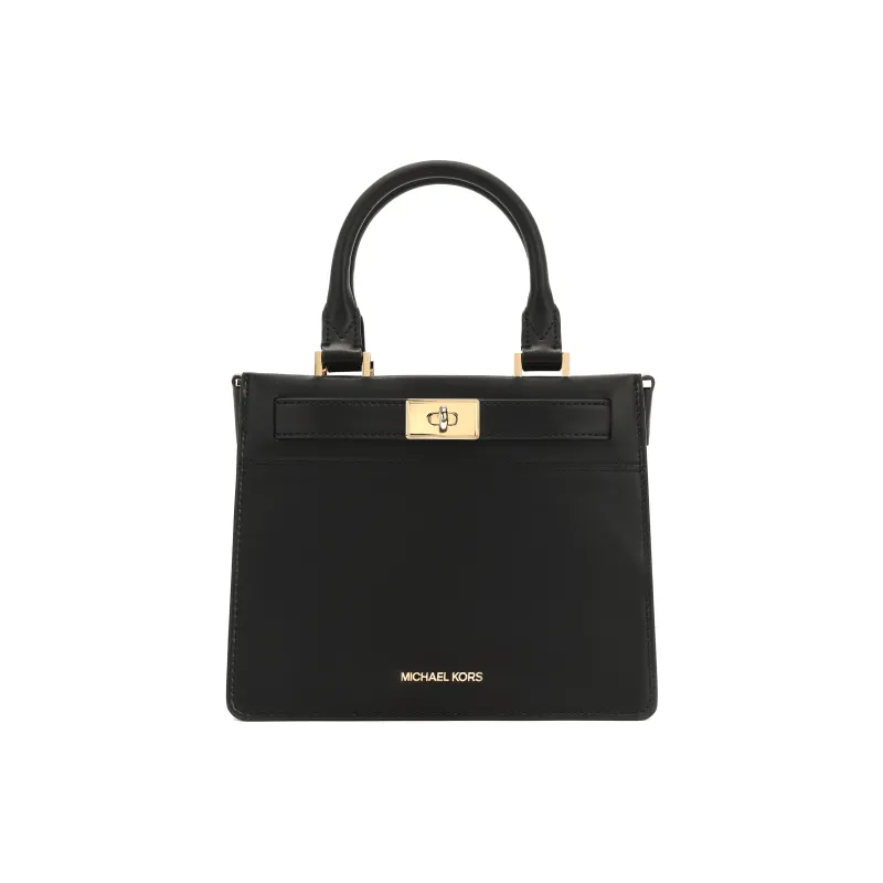 MICHAEL KORS MICHAEL KORS Handbag Collection Tatiana Leather Crossbody Bag Medium Size Women's Black-1