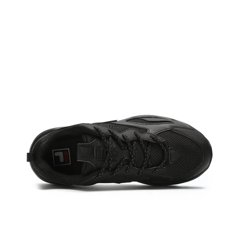 FILA Tracer Wear Resistant Low Top Running Shoes Women's Black-2
