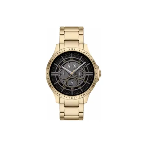 ARMANI EXCHANGEAE Wrist Watch Mechanical Movement Stainless Steel Strap 46mm Black Dial Men's Watches