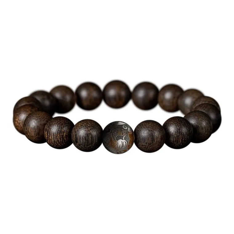 FANGYUANXIAOFU Auspicious Year Of The Snake Agarwood Bracelets Unisex-25