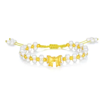 Lao Feng Xiang Gold Bracelet Women's