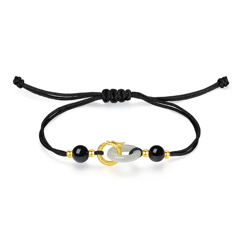 NAME.S Hetian Jade Bracelets Pale Greenish White Jade Unisex-3