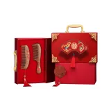 Auspicious Dragon and Phoenix-Double Comb and Mirror Box[Gold]