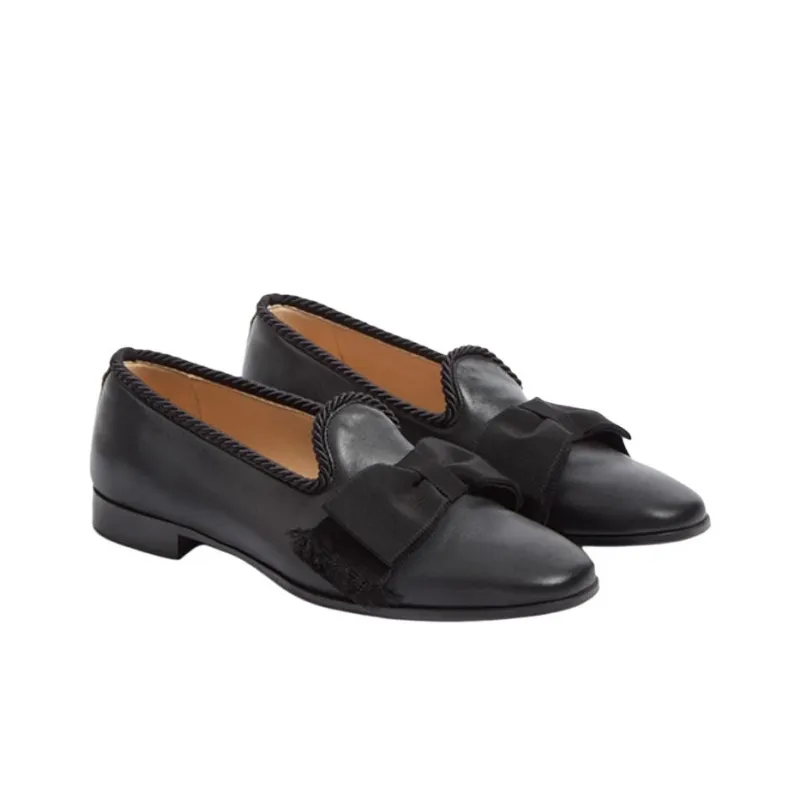 Valentino Fringe Detailed Slip On Loafers-2