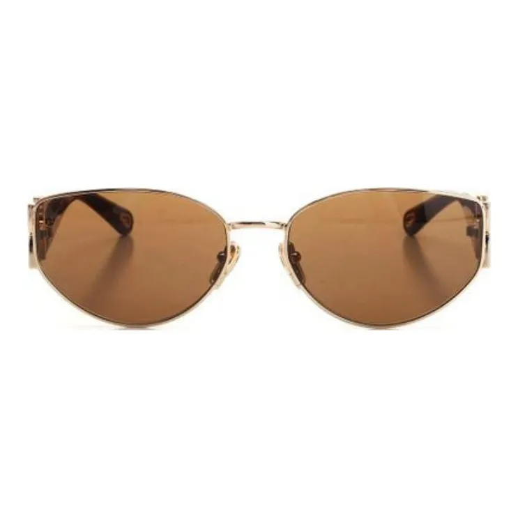 Chloe Acetate Oval Sunglasses Kids' Brown-1