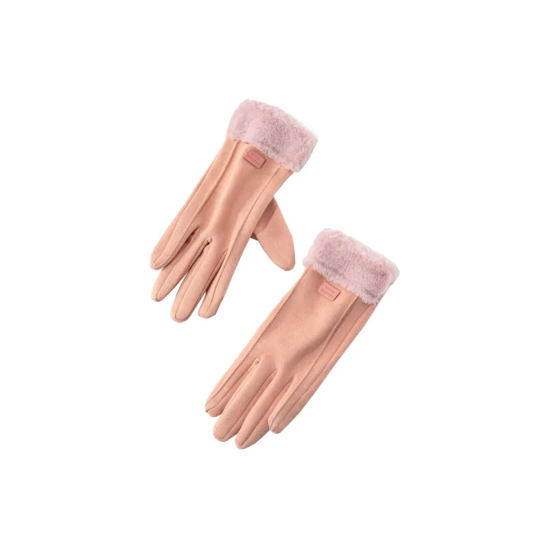 Shanghai Story Polyester Knit Gloves Women's 3 Colors-0