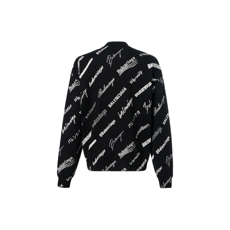 Balenciaga Logo Print Crewneck Sweater-1