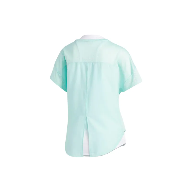 Adidas T-Shirt Women's Clear Mint Green/White-1