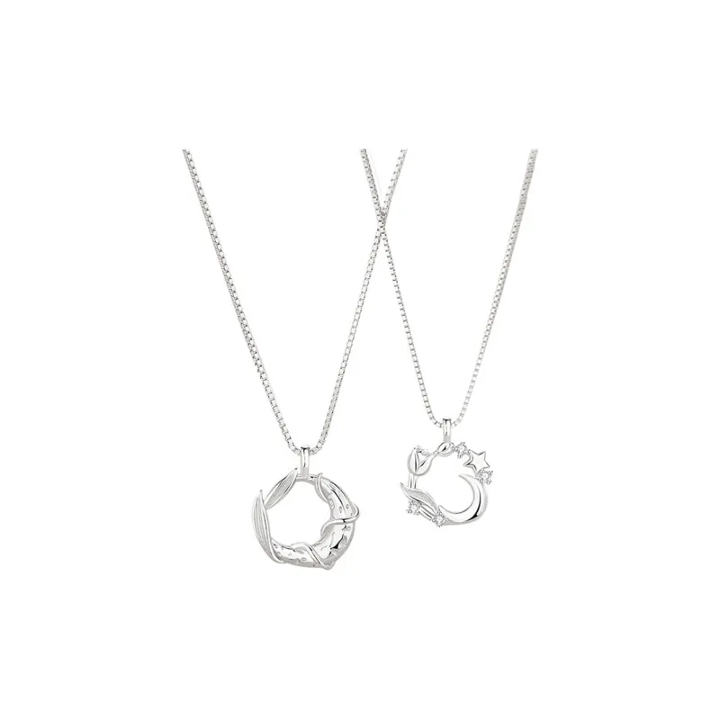 Fan Xing As Season S925 Silver Necklaces Unisex-0