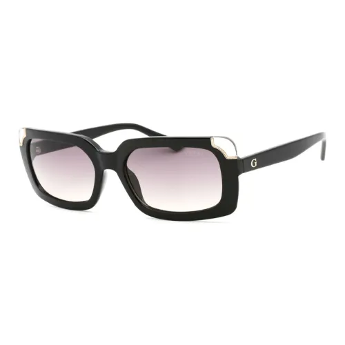 GUESS Plastic Rectangular Sunglasses Unisex Black