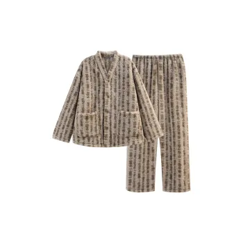Same Language Pajama Set Men's Fox Brown